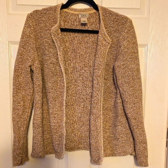 L.L. Bean Women's Beige Cardigan Sweater - Picture 1 of 5